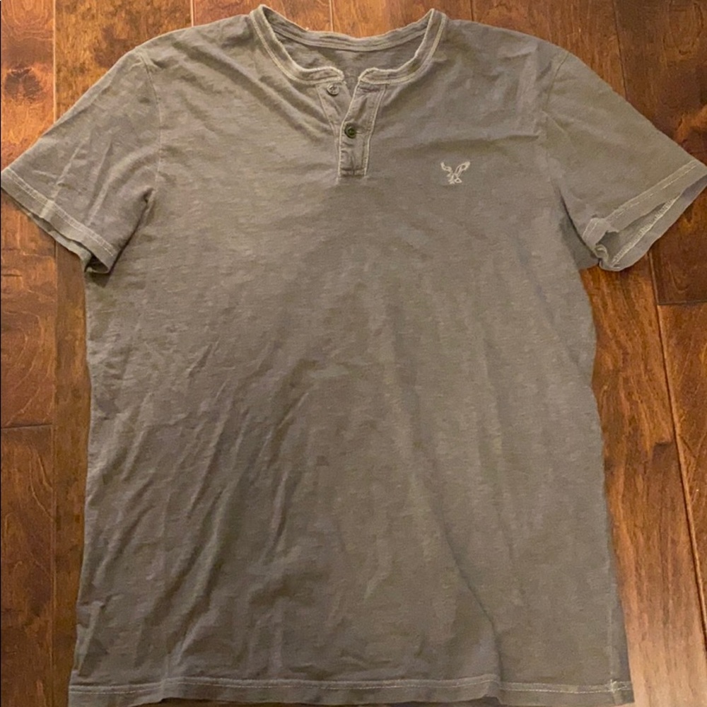 AE athletic fit button tee